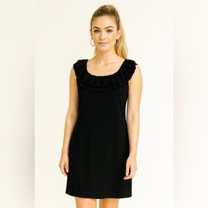 Kasper Size 2 Petite Black Sleeveless Ruffle Dress – Classic & Elegant LBD